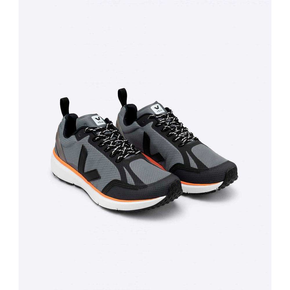 παπουτσια γυναικεια Veja CONDOR 2 ALVEOMESH Black/Orange | GR 490JPQ